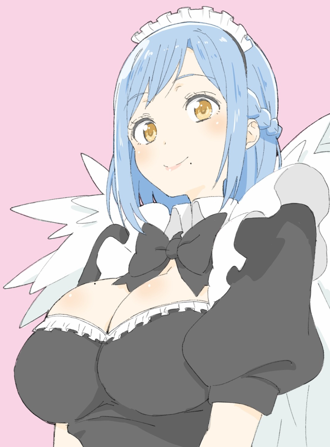 cleavage honda_keiichi maid moira_(nijisanji) nijisanji