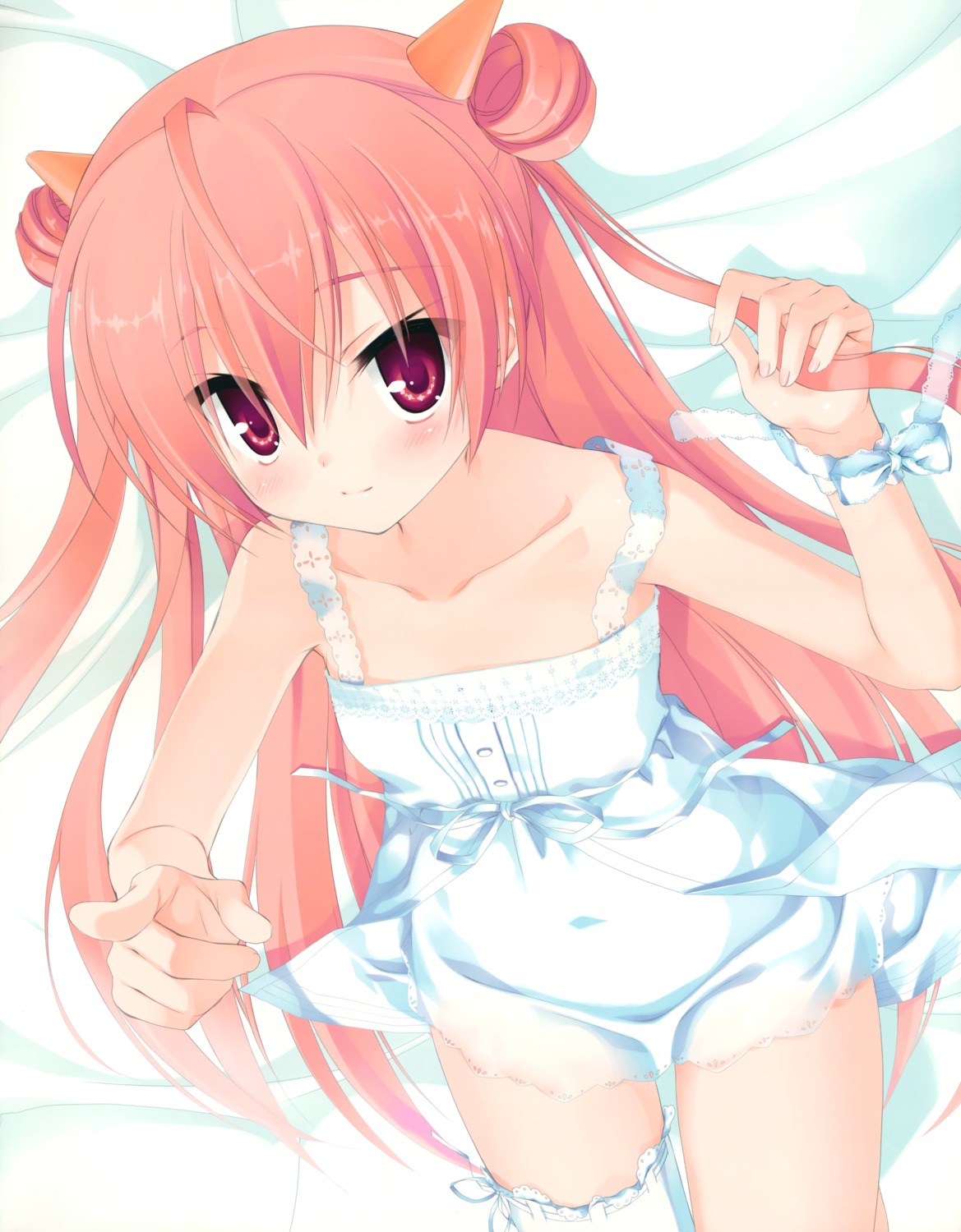 dress hidan_no_aria kanzaki_h._aria kobuichi summer_dress thighhighs