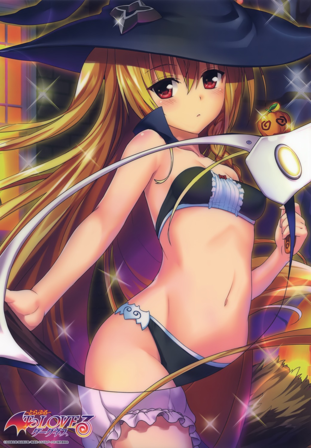 bloomers bra cleavage golden_darkness halloween pantsu to_love_ru to_love_ru_darkness witch yabuki_kentarou