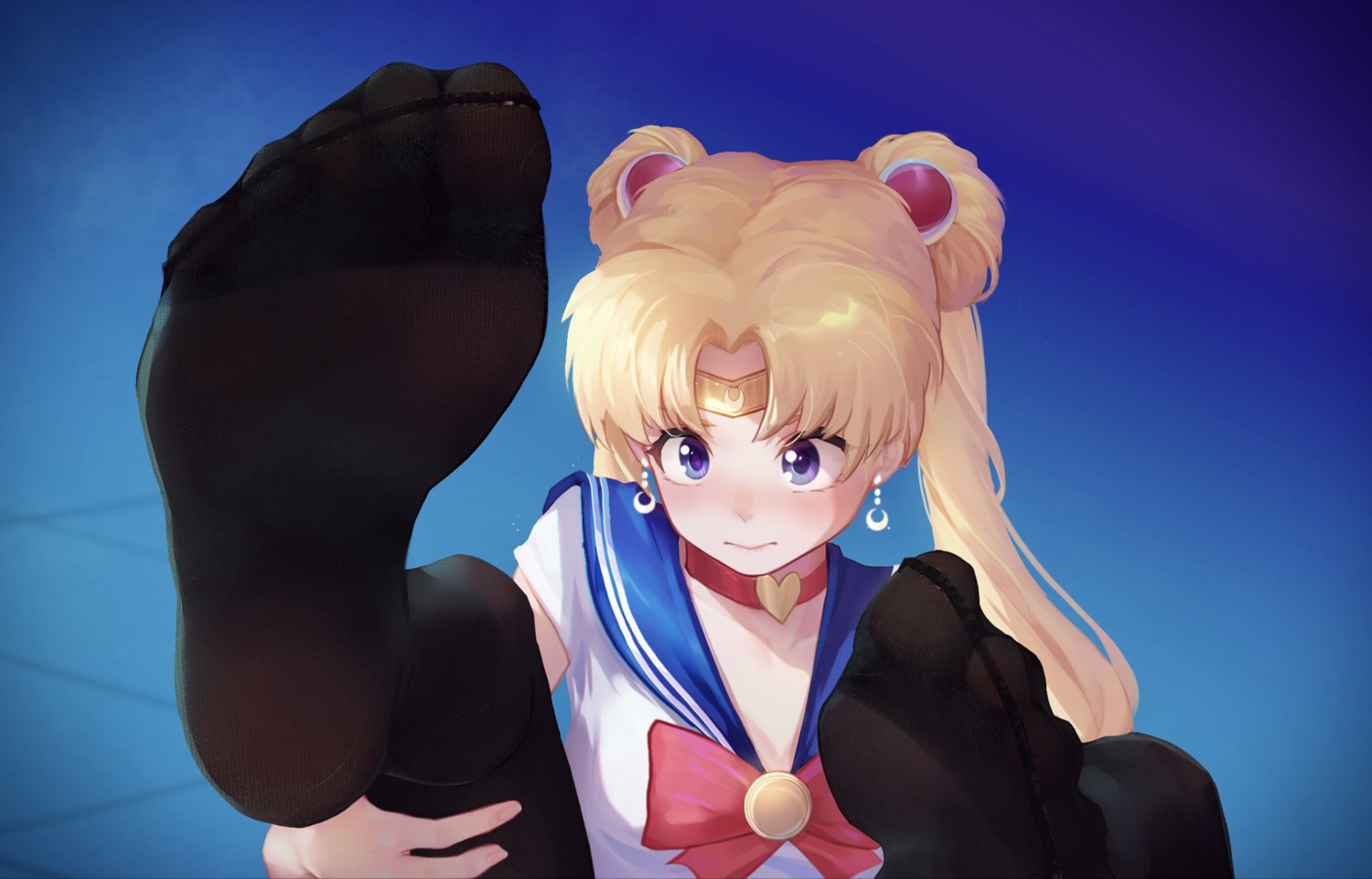 cleavage feet icecake sailor_moon seifuku tsukino_usagi