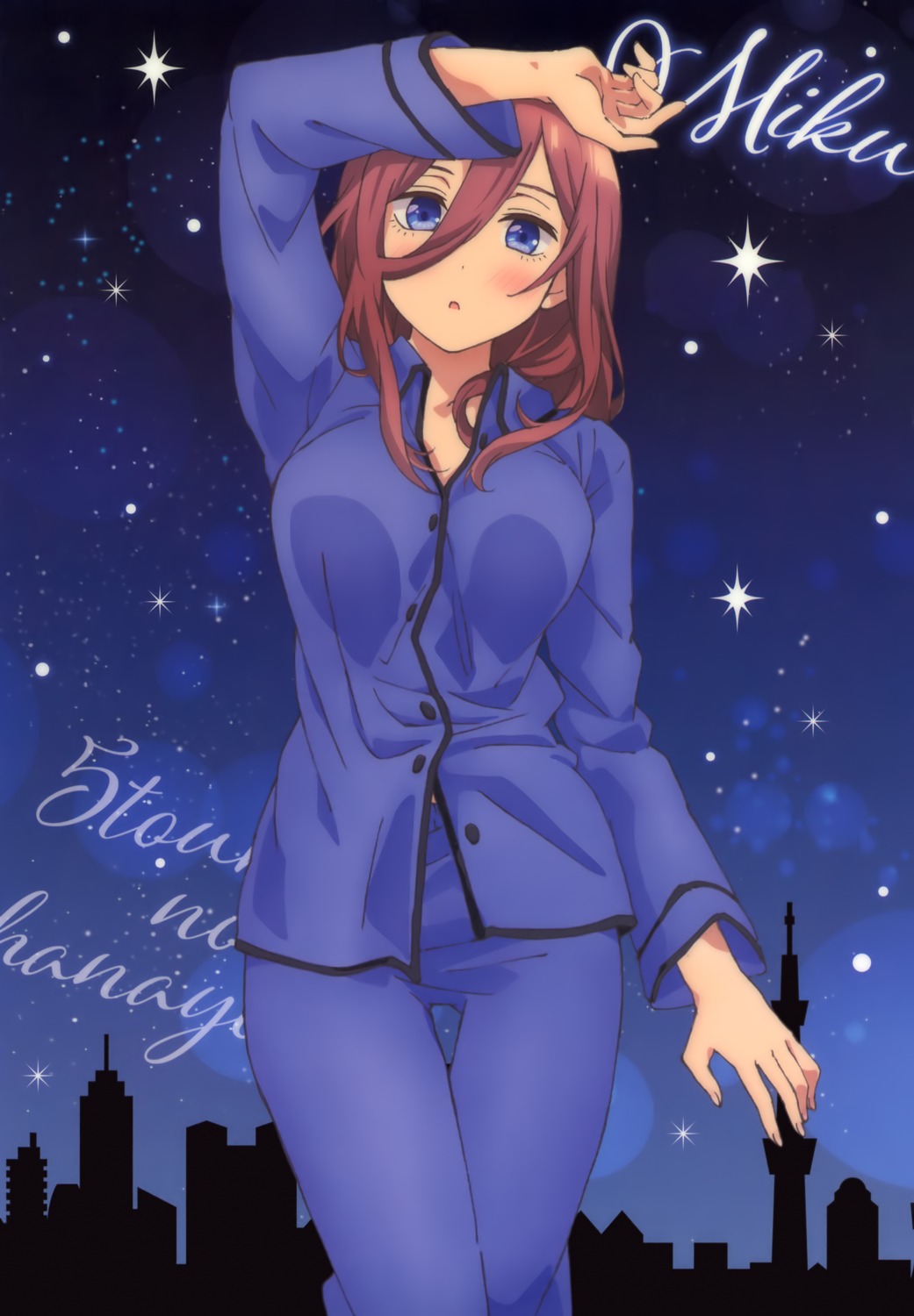 5-toubun_no_hanayome nakano_miku pajama tagme