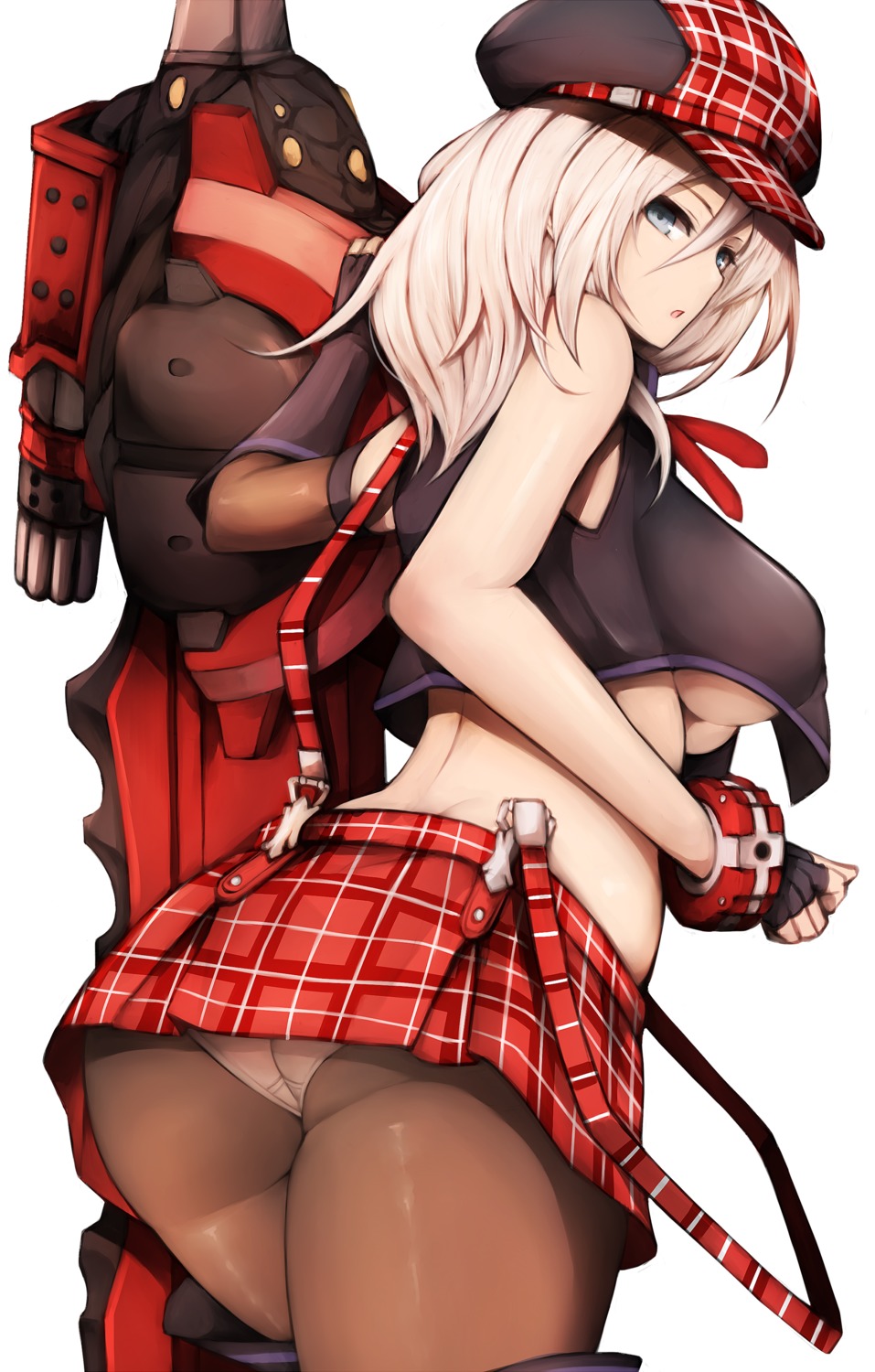 arisa_iriinchina_amieera artist_revision ass god_eater god_eater_burst no_bra pantsu pantyhose snm_(sunimi) sword underboob