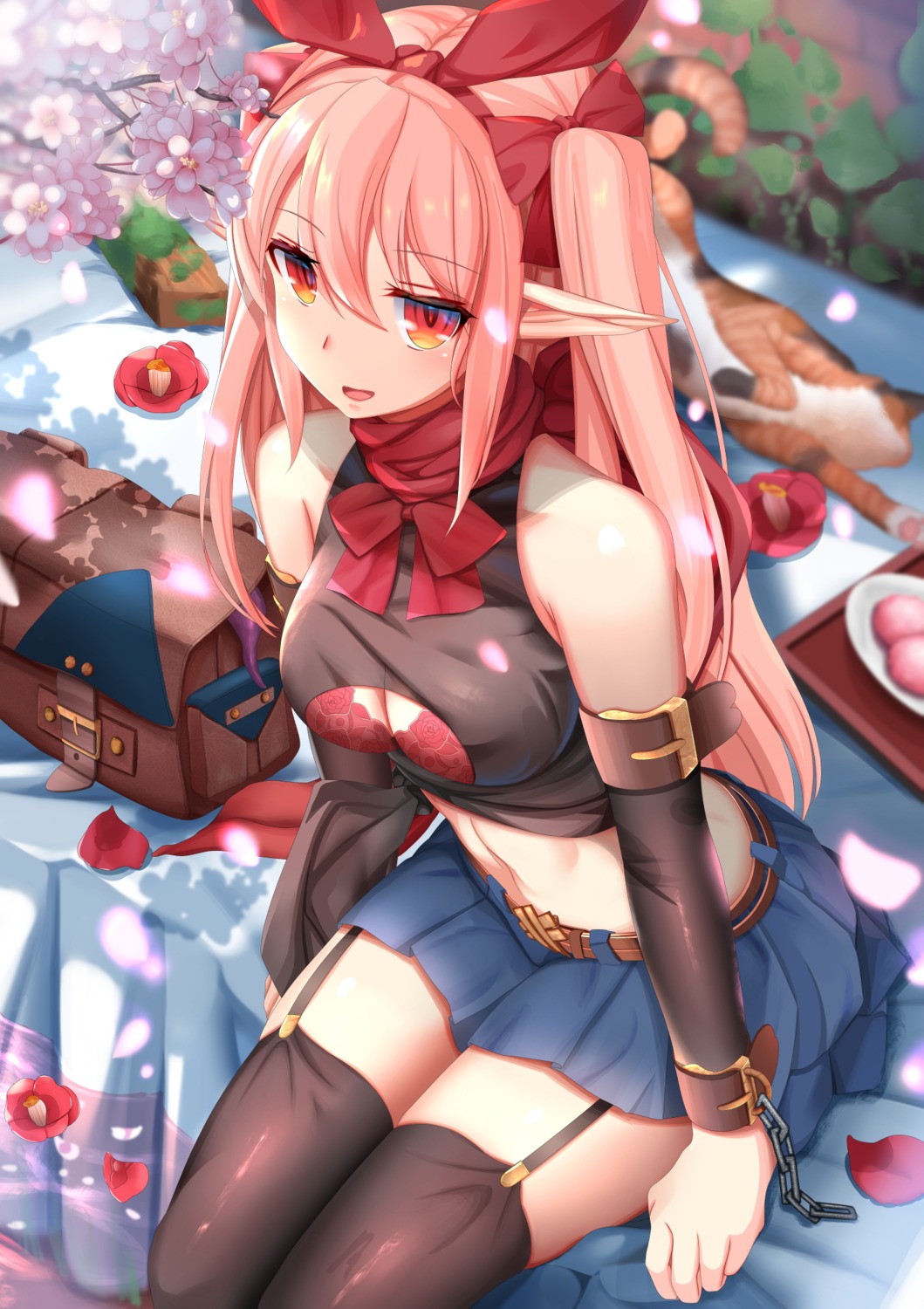 onasuba pointy_ears stockings thighhighs