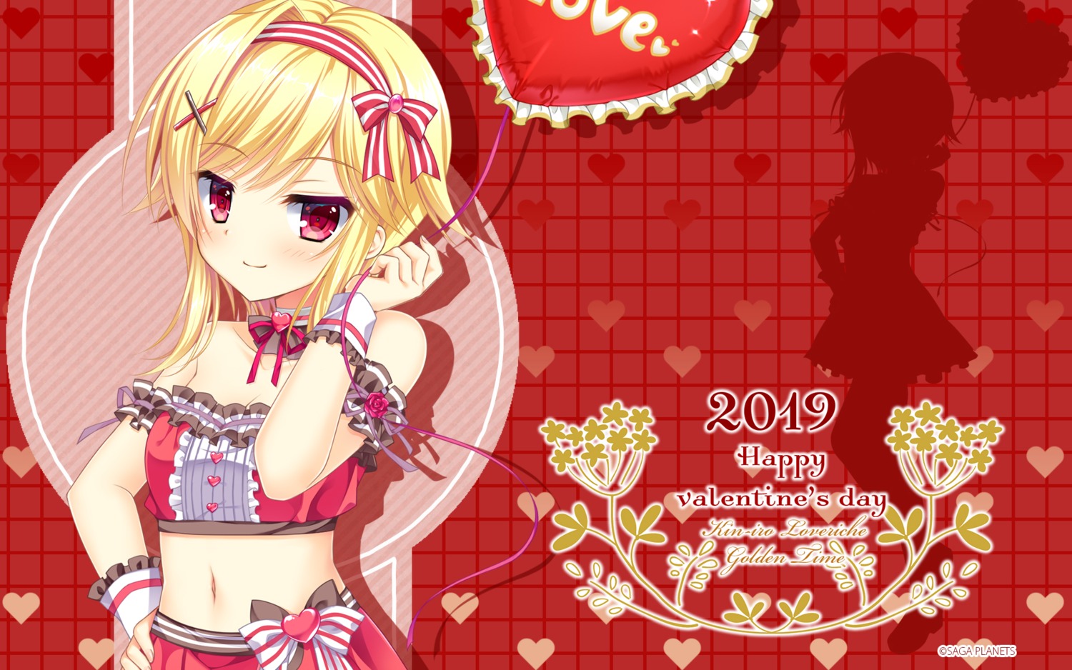 cleavage hontani_kanae kin'iro_loveriche kin'iro_loveriche_-golden_time- saga_planets souma_ria valentine wallpaper