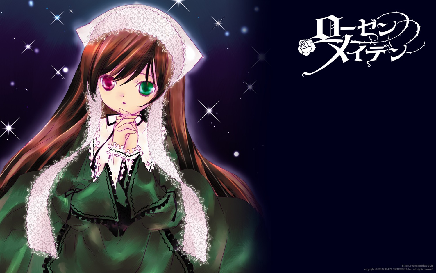 heterochromia lolita_fashion peach-pit rozen_maiden suiseiseki wallpaper