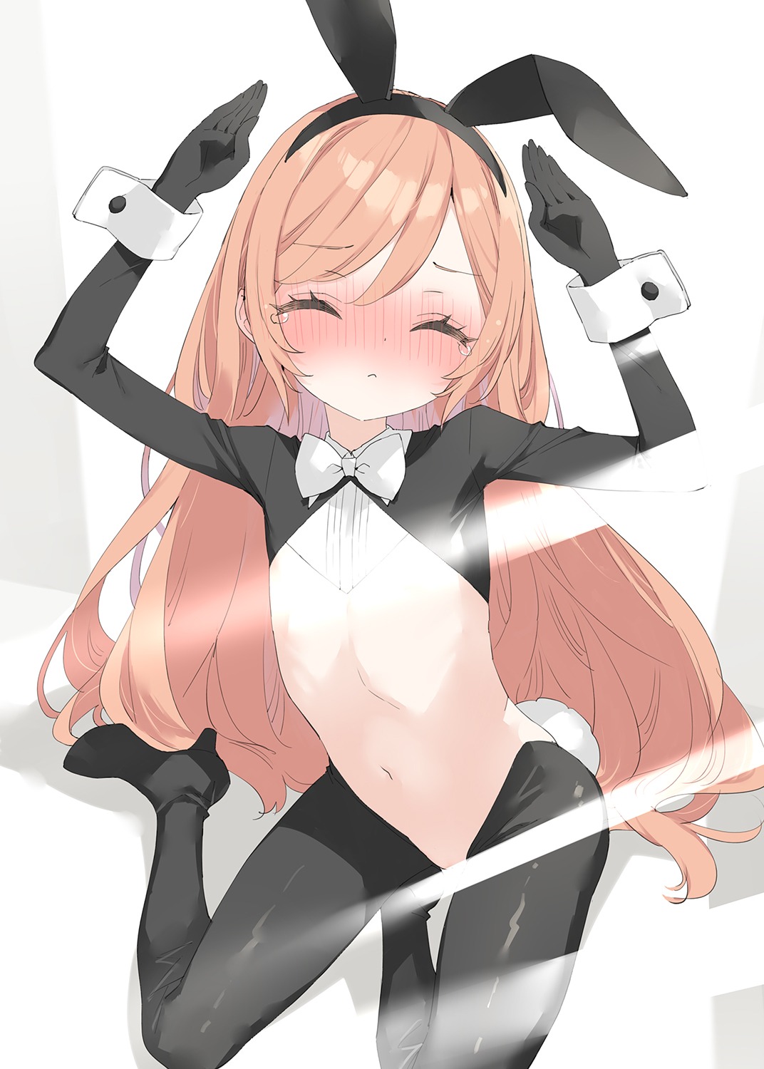 animal_ears breasts bunny_ears bunny_girl censored heels kani_biimu loli minazuki_sarami no_bra nopan pantyhose tail