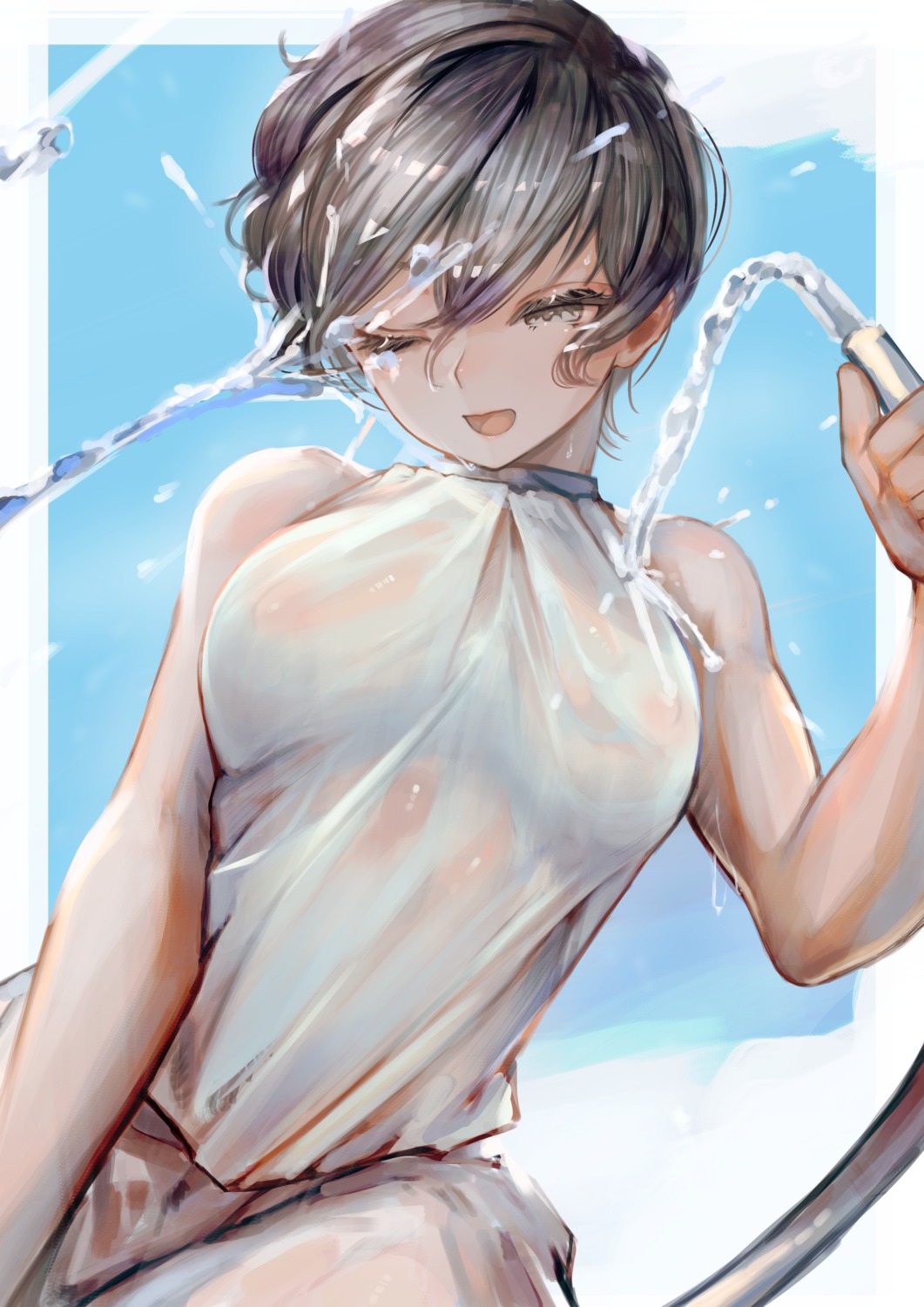 erect_nipples no_bra see_through soleil_(soleilmtfbwy03) wet_clothes