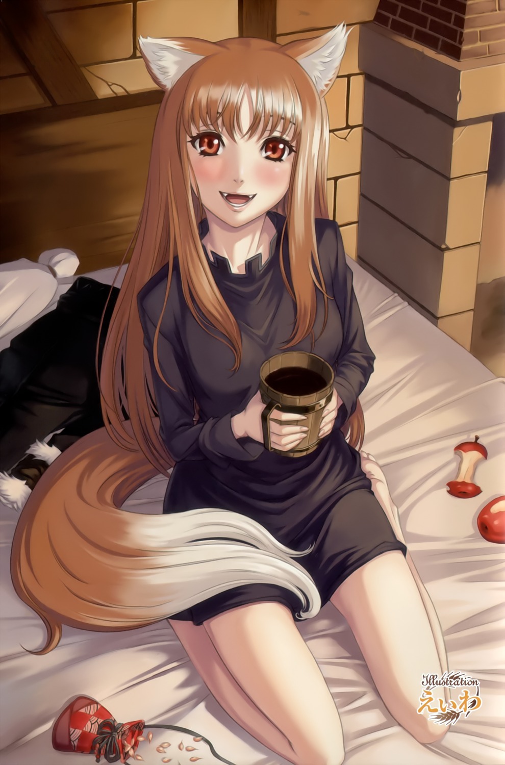 animal_ears eiwa holo spice_and_wolf tail