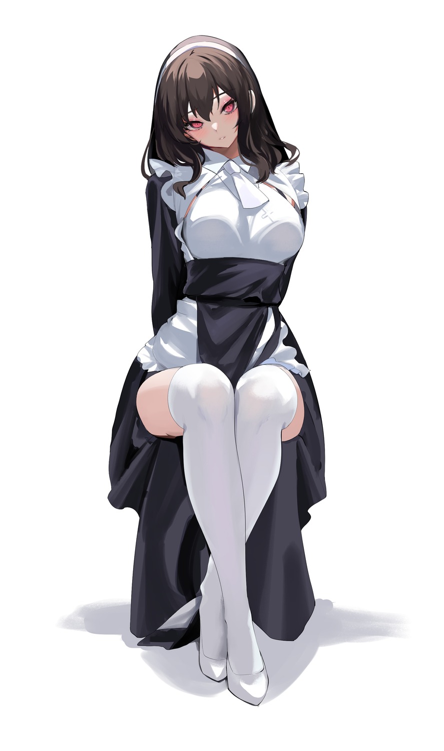 heels nun spider_apple thighhighs