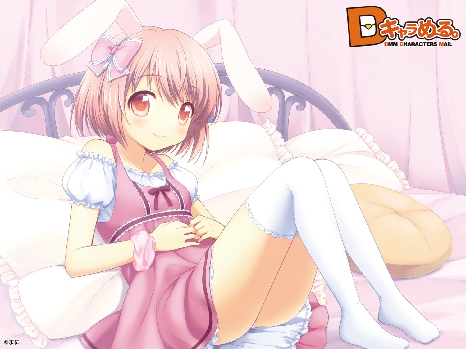 animal_ears bunny_ears dmm loli thighhighs usashiro_mani wallpaper