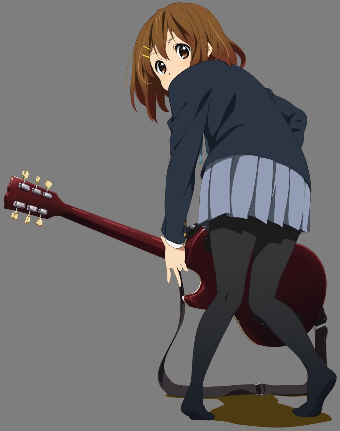 guitar hirasawa_yui k-on! pantyhose seifuku transparent_png