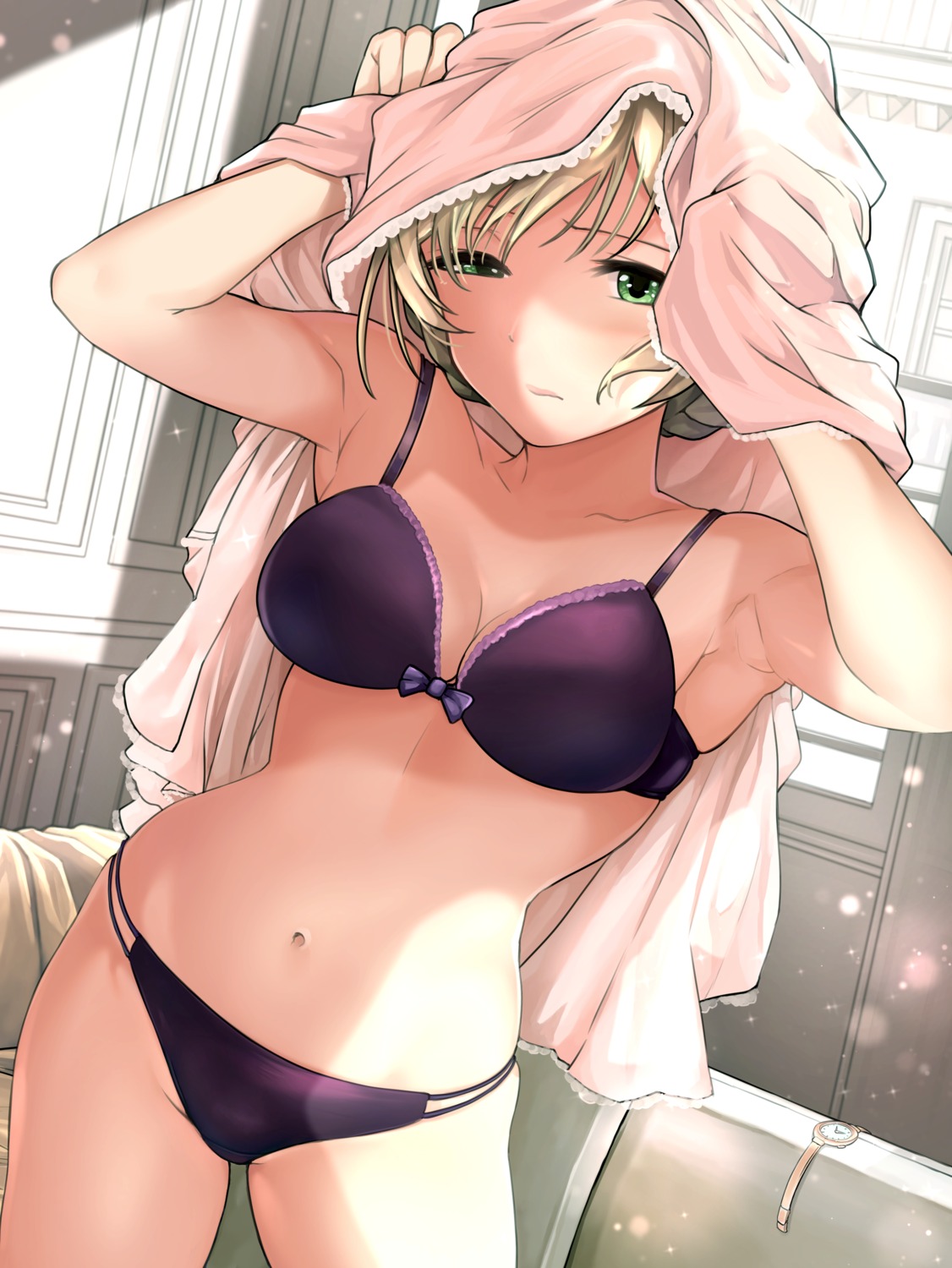 bra cleavage hanamasa_oso pantsu sakuramori_kaori the_idolm@ster the_idolm@ster_million_live!