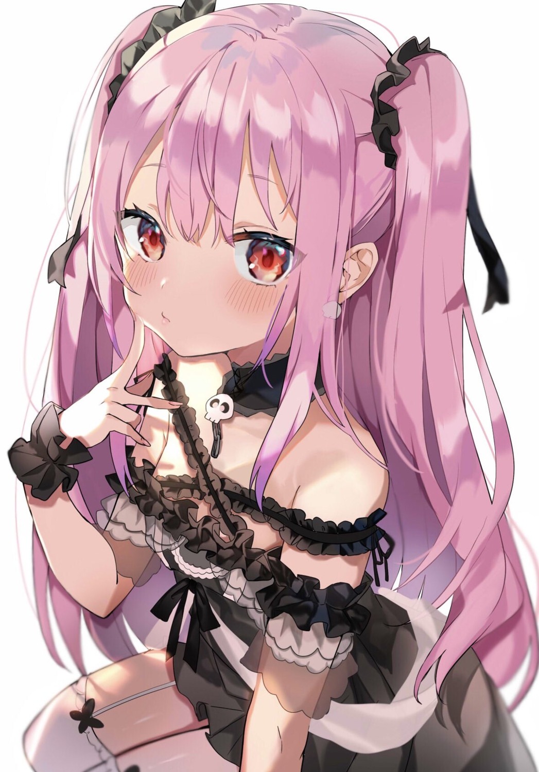 dress hololive satoupote stockings thighhighs uruha_rushia