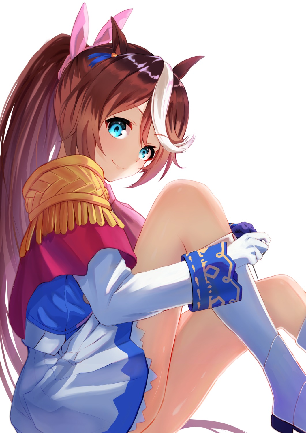 animal_ears koisuke skirt_lift tokai_teio_(umamusume) uma_musume_pretty_derby uniform