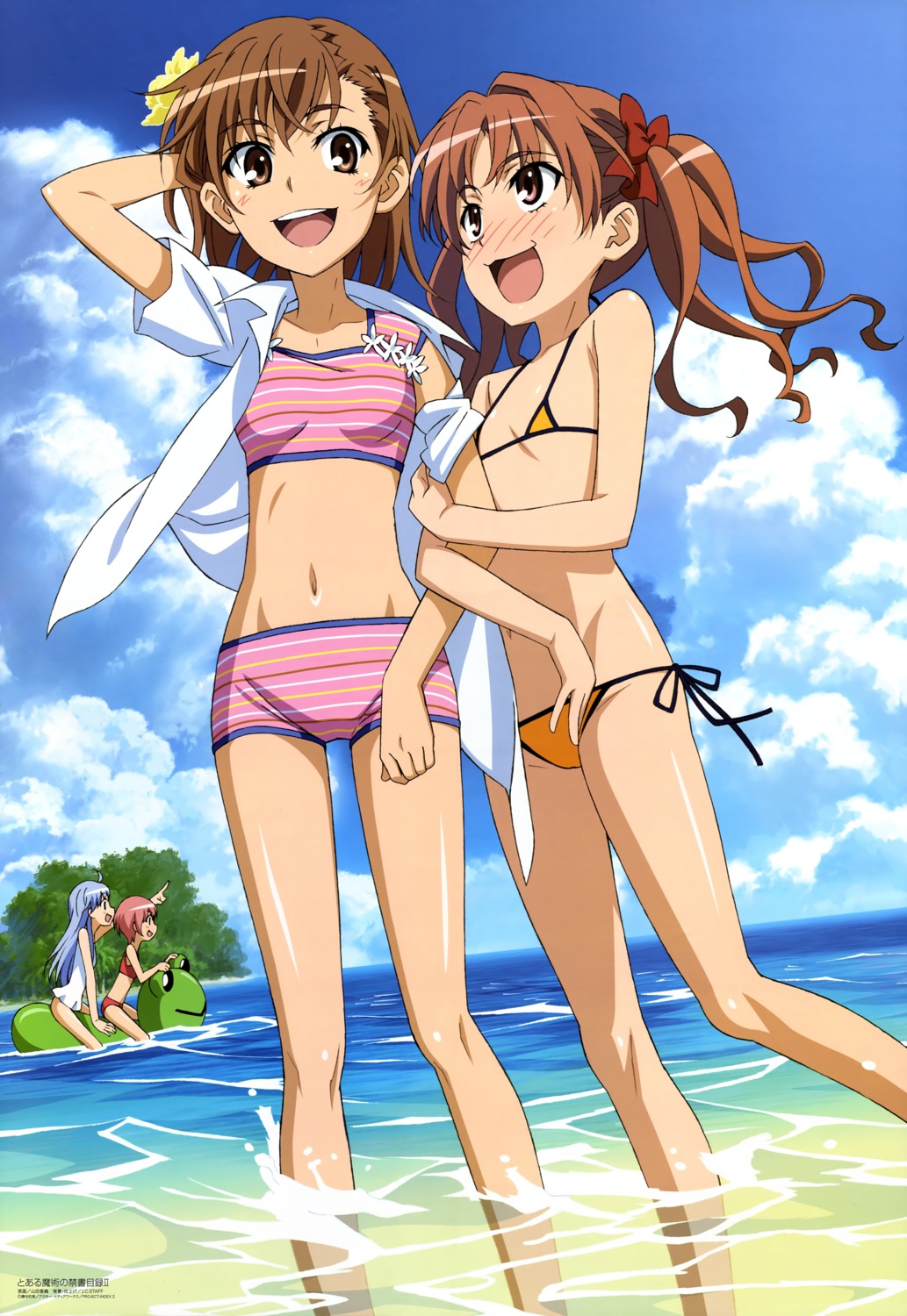 bikini index misaka_mikoto pantsu shirai_kuroko swimsuits toaru_majutsu_no_index tsukuyomi_komoe yamada_kaori