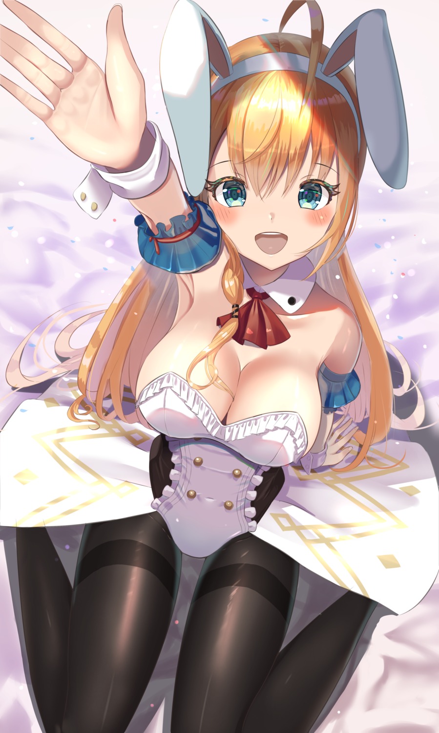 animal_ears bunny_ears bunny_girl no_bra pantyhose pecorine princess_connect princess_connect!_re:dive wanderlucia