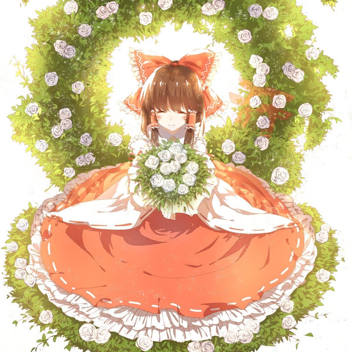 3000kojun dress hakurei_reimu miko touhou