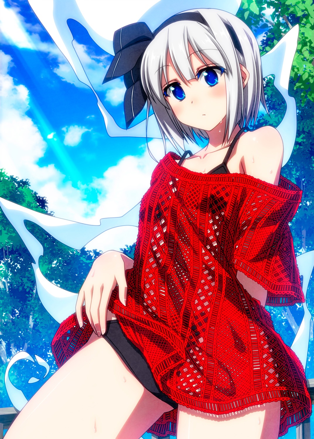 bikini dress konpaku_youmu myon sazanami_mio see_through swimsuits touhou