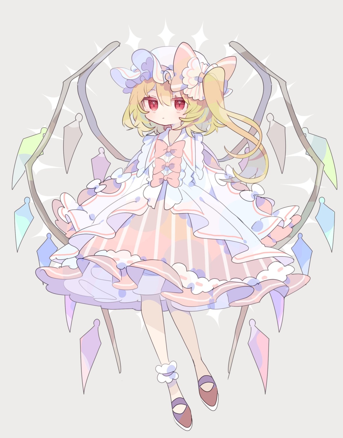 dress flandre_scarlet nikorashika touhou wings