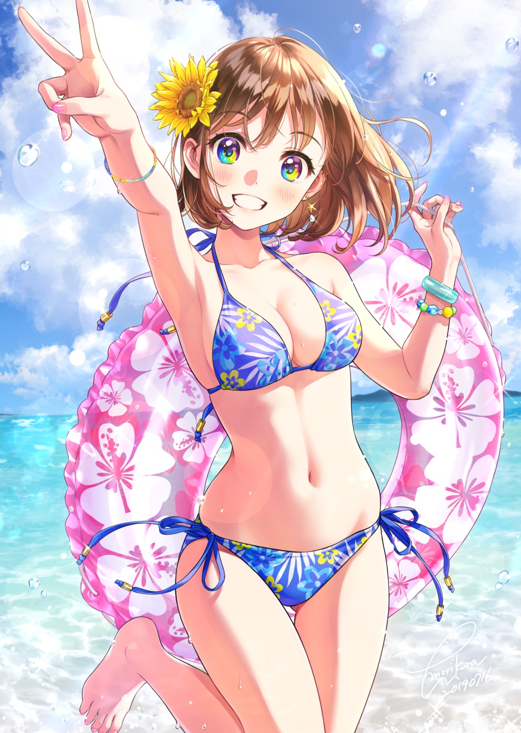 bikini morikura_en swimsuits wet