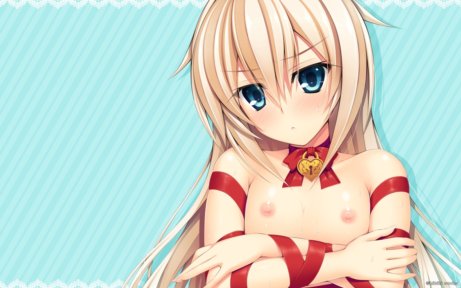 asami_asami hibiki_works kurashiki_azusa naked_ribbon nipples pretty_x_cation_2 wallpaper