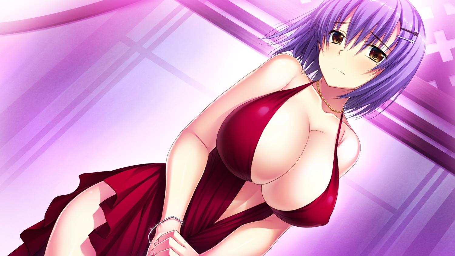 amakura cleavage dress nishinomiya_yuuri root_nuko umisora_no_fragments