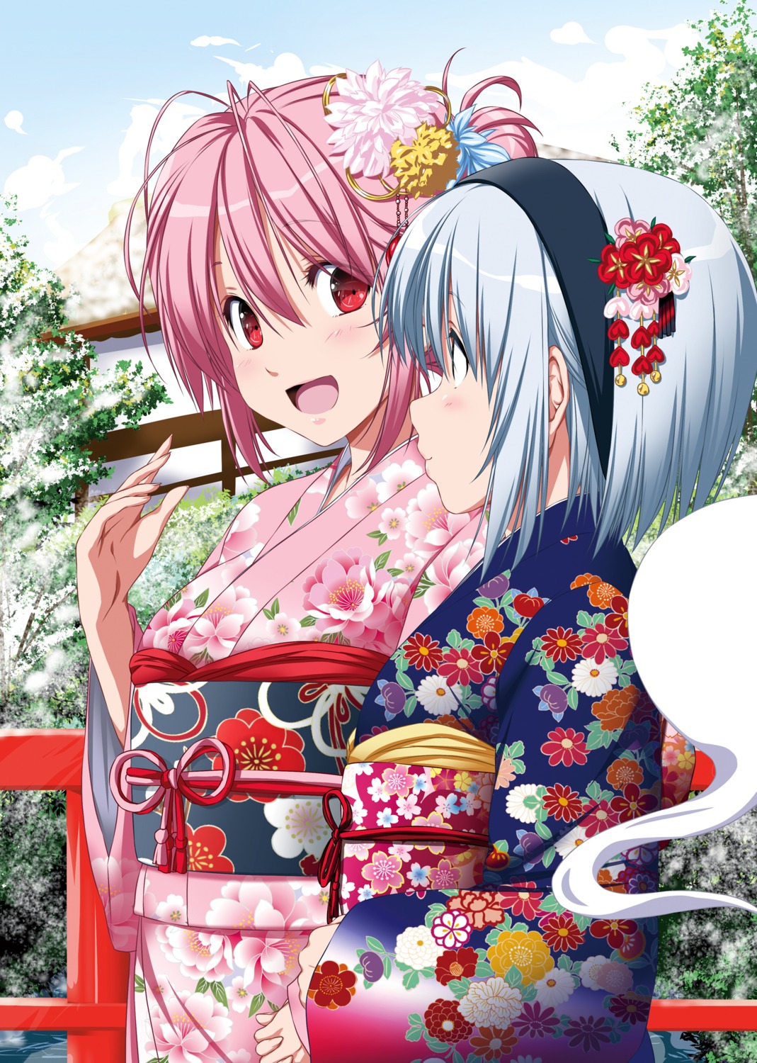 kimono konpaku_youmu nori_tamago saigyouji_yuyuko touhou