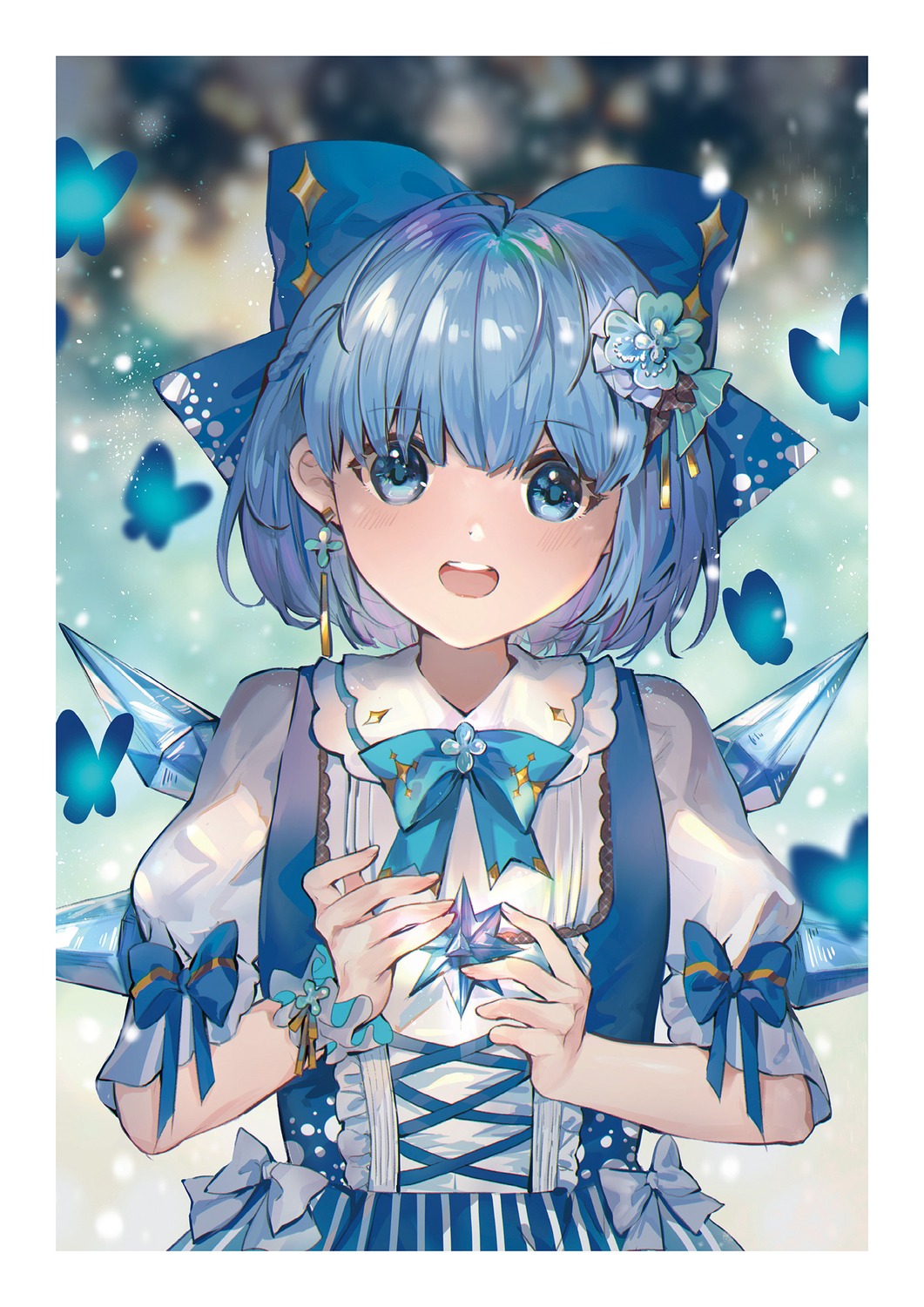 cirno dress kita_(kitairoha) sandrop touhou wings