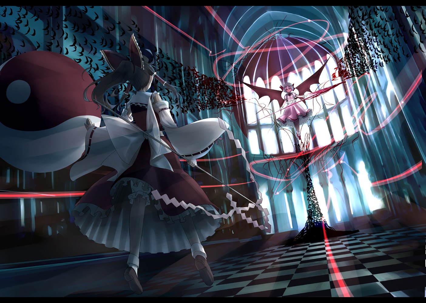 gustav hakurei_reimu miko remilia_scarlet touhou wings