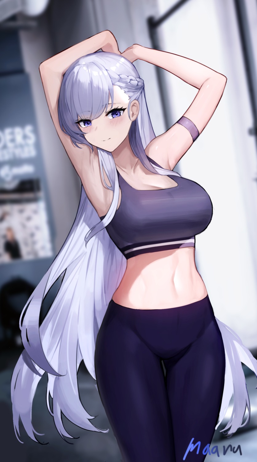 azur_lane belfast_(azur_lane) gym_uniform maanu