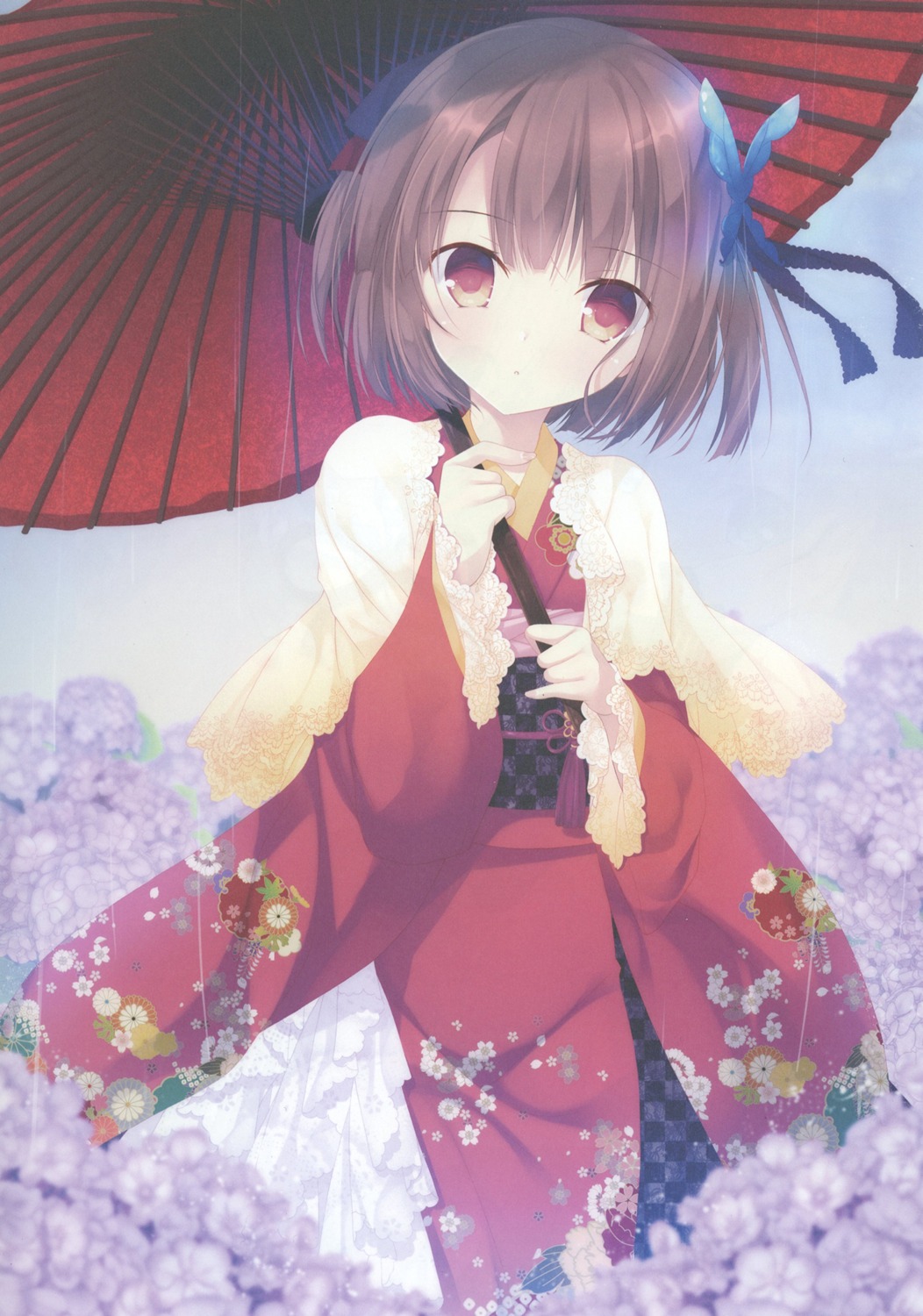 egoistic_honey hazumi_rio japanese_clothes umbrella