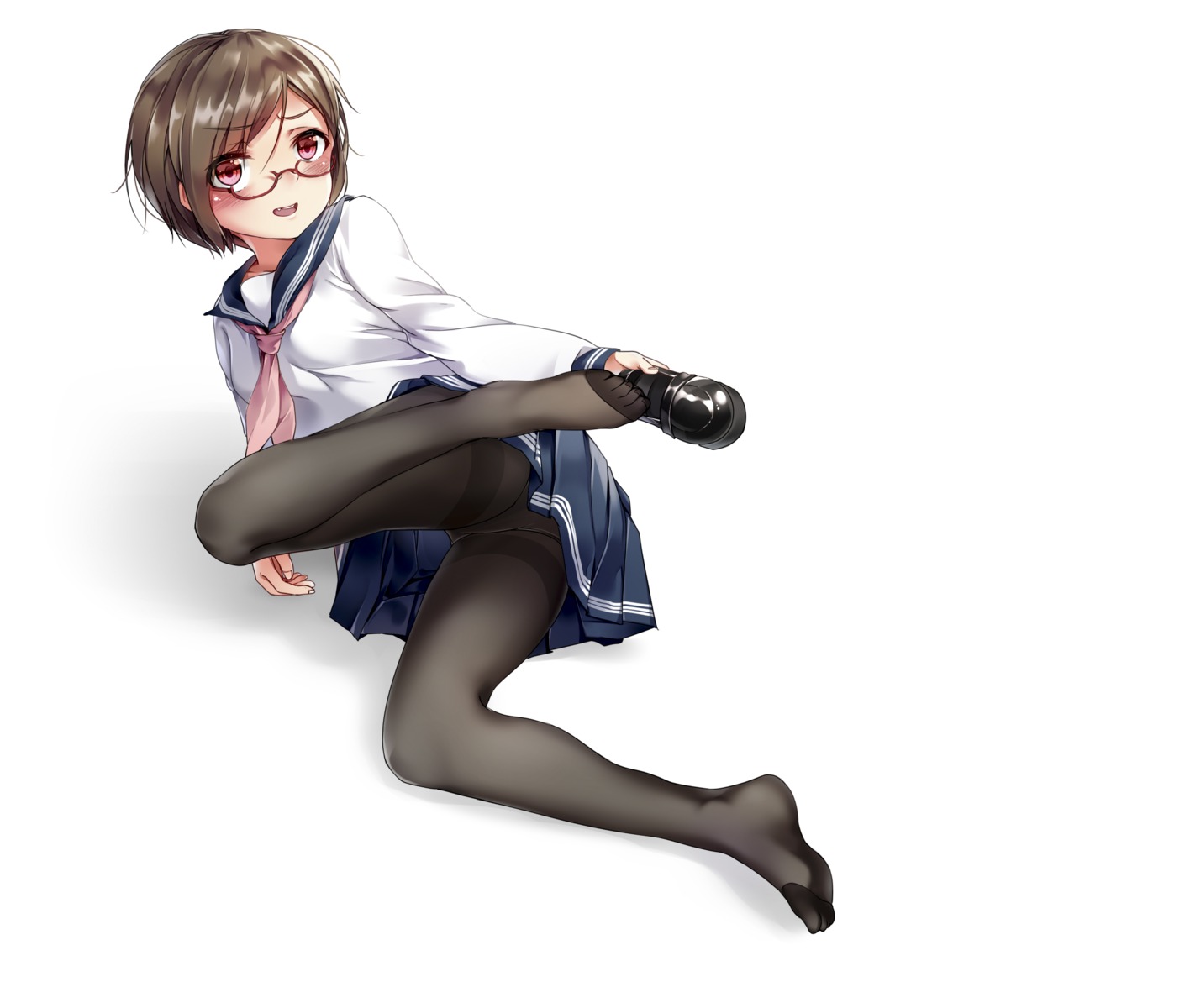 chen_bin megane pantyhose seifuku