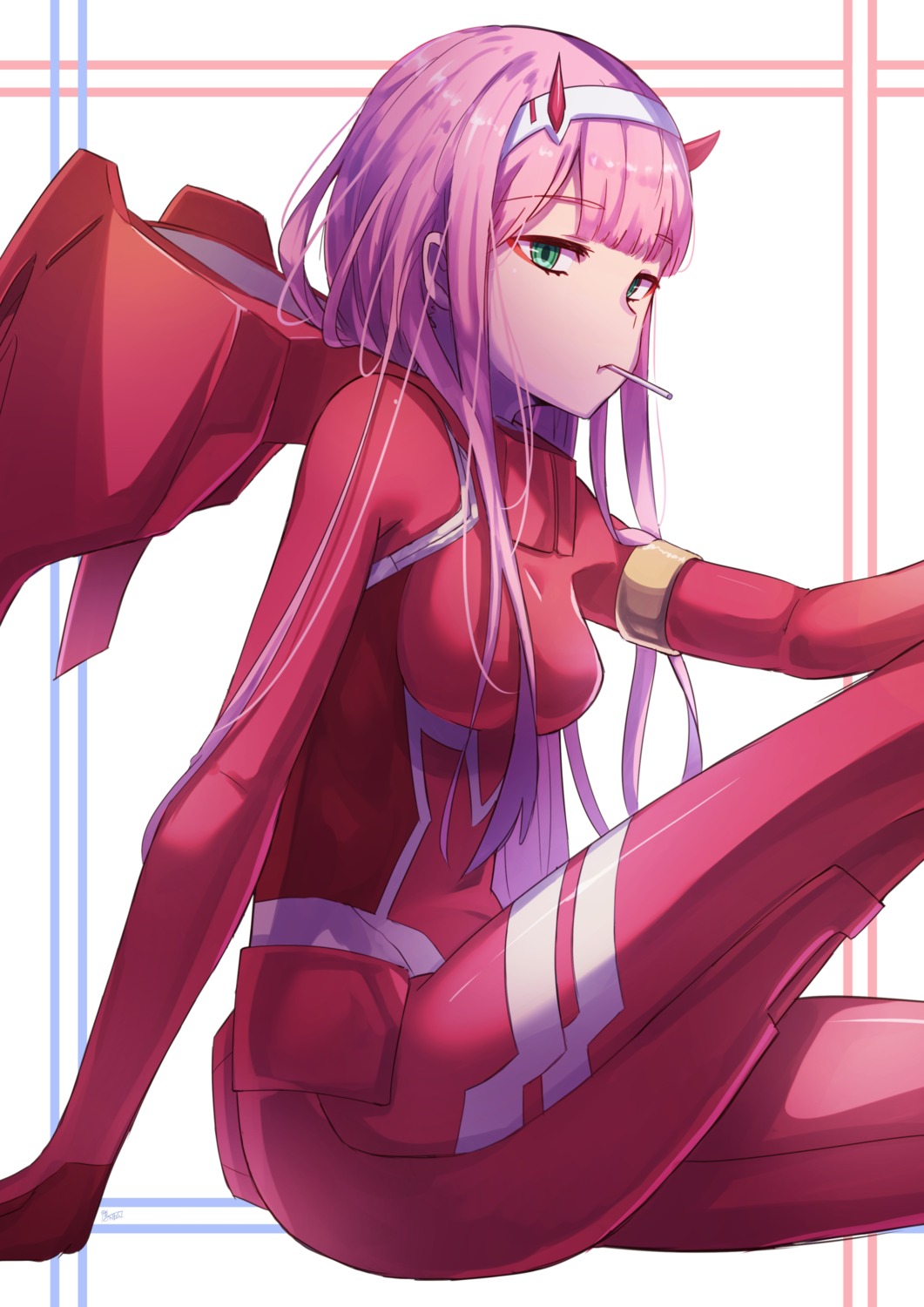 bodysuit darling_in_the_franxx horns kamonegi_(meisou1998) zero_two_(darling_in_the_franxx)