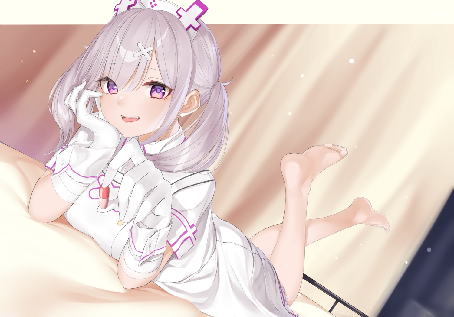 bandages feet nametarou_(meron) nurse