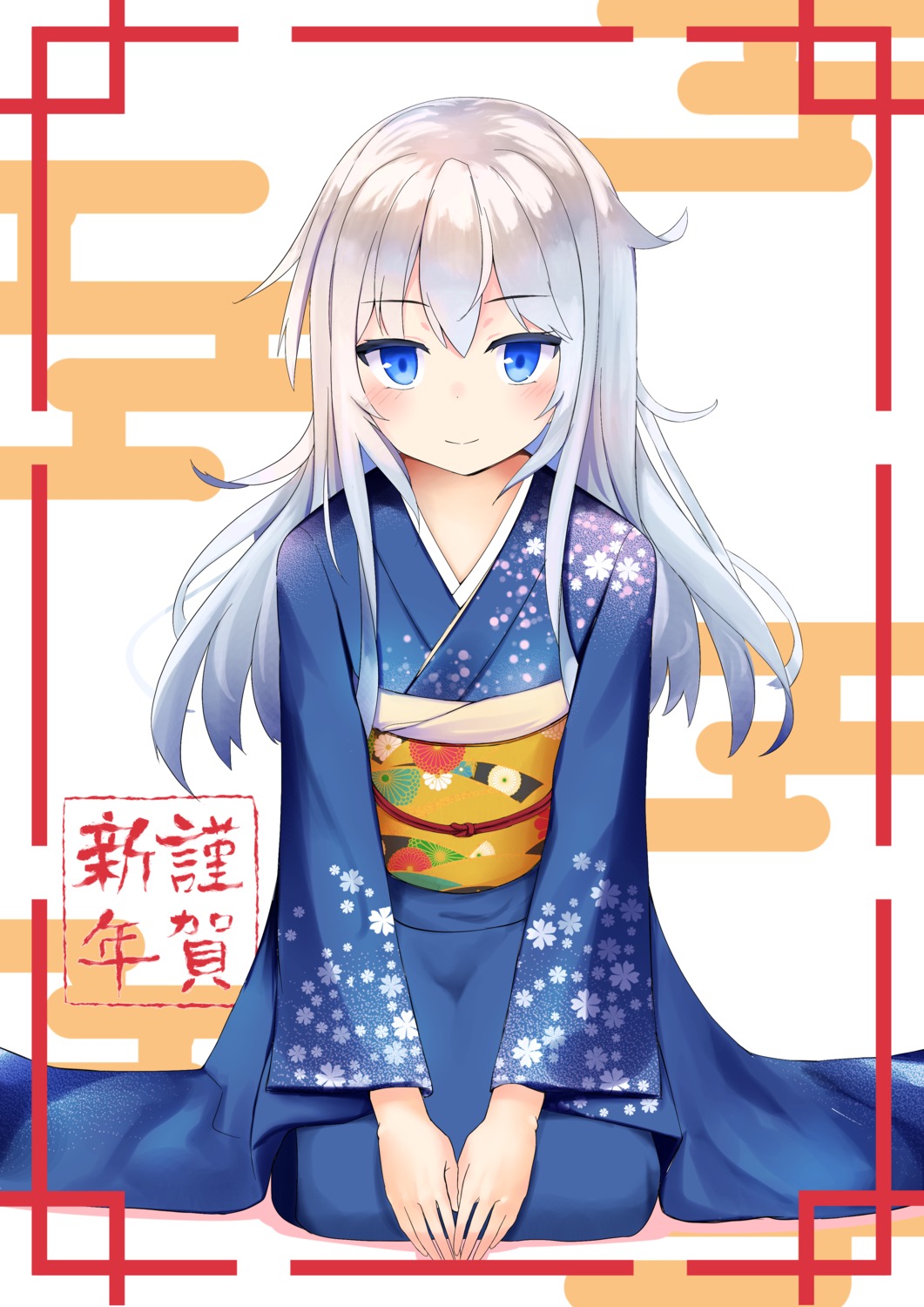 hibiki_(kancolle) kantai_collection kimono odeclea