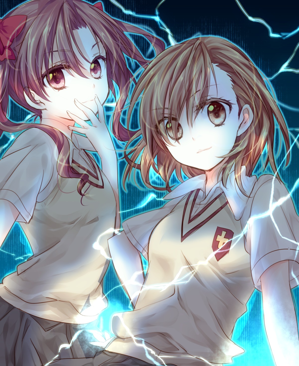 misaka_mikoto riichu seifuku shirai_kuroko to_aru_kagaku_no_railgun to_aru_majutsu_no_index