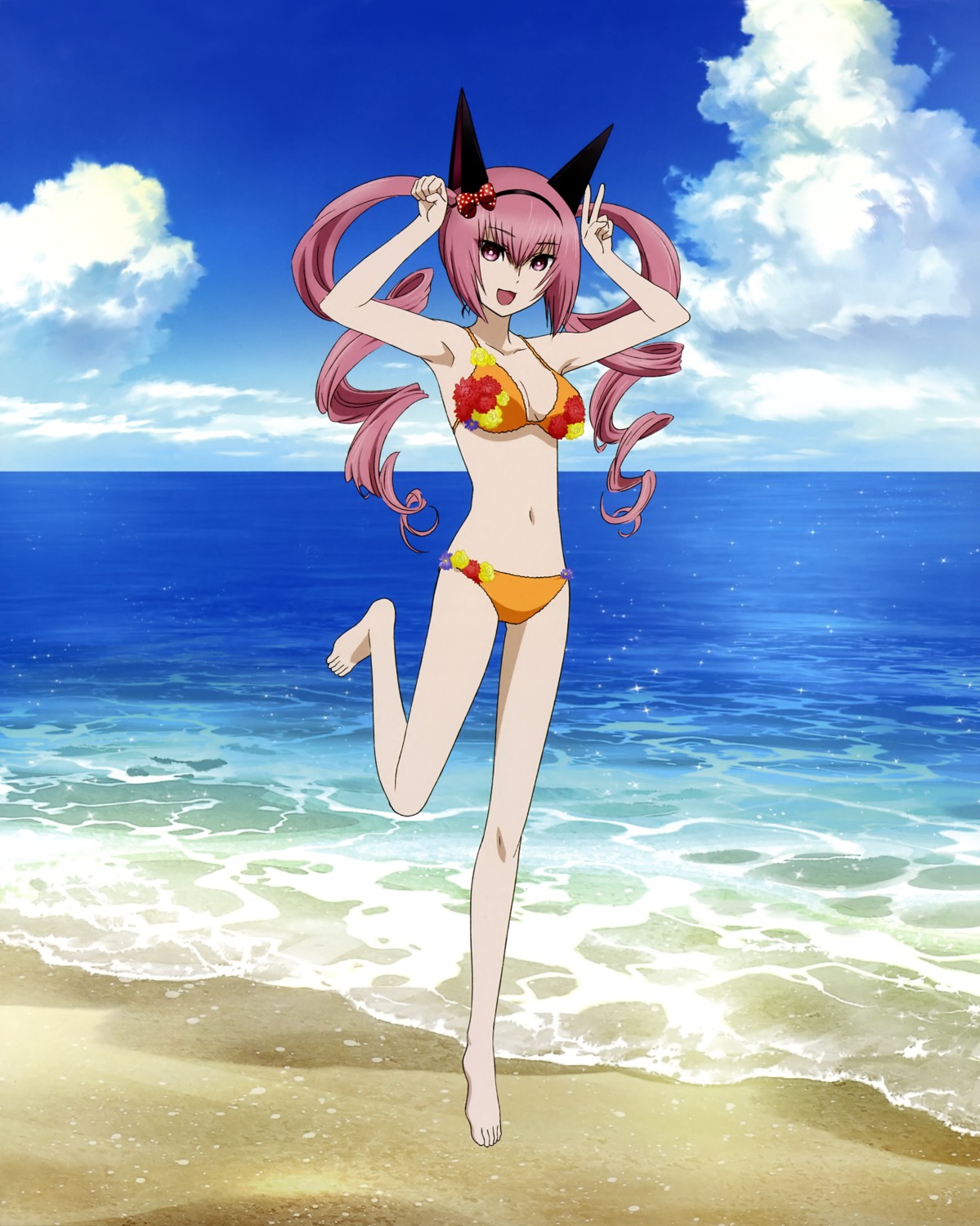 bikini cleavage faris_nyanyan steins;gate swimsuits