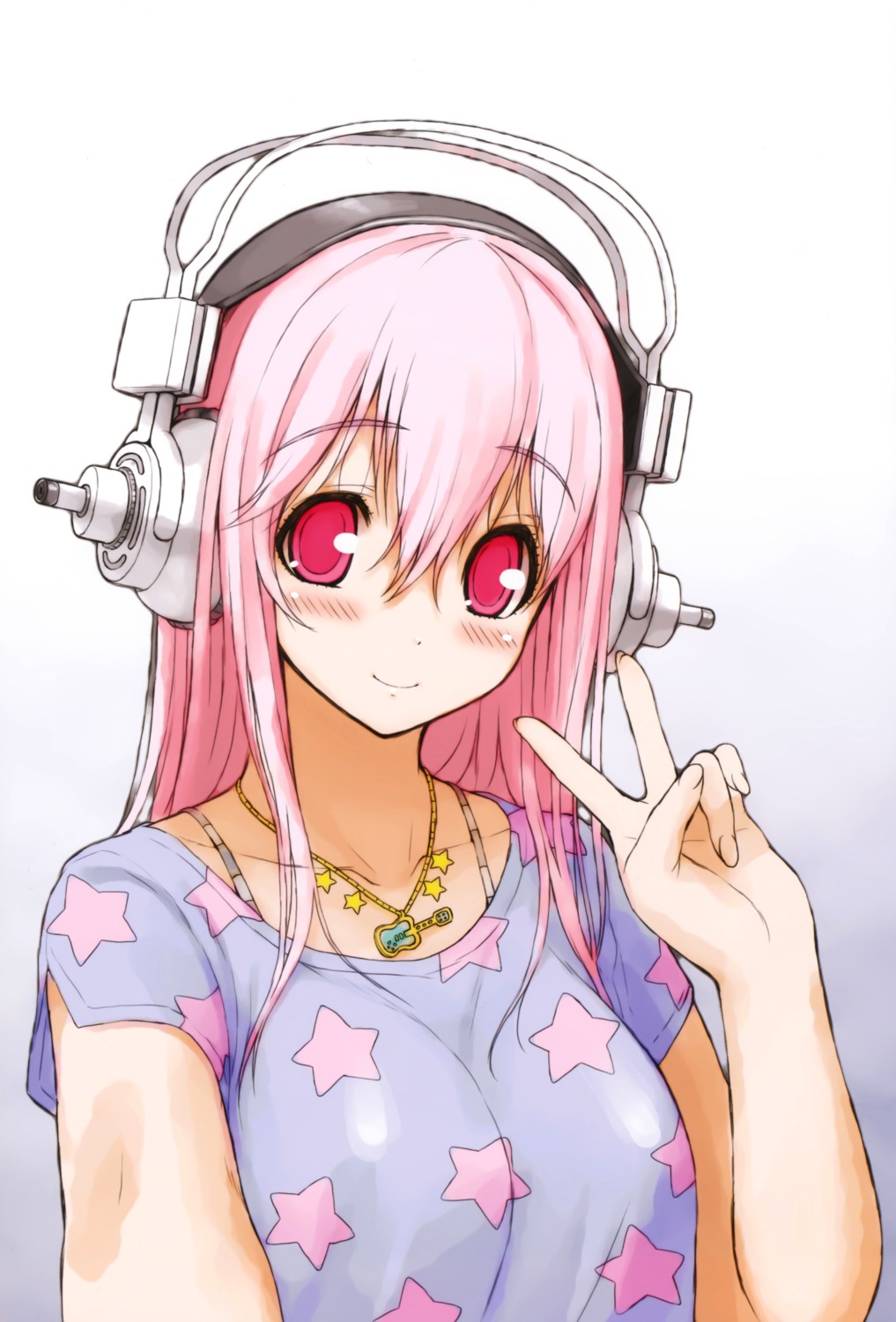 headphones sonico super_sonico tsuji_santa