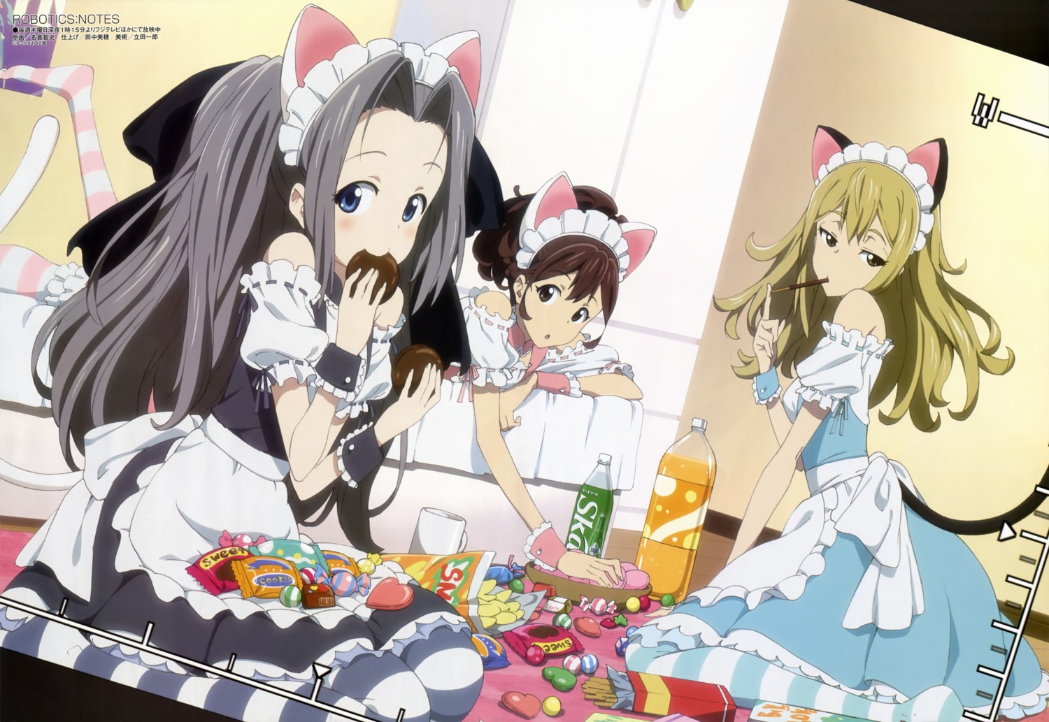 airi_(robotics;notes) animal_ears koujiro_frau maid nagura_satoshi nekomimi pantyhose robotics;notes senomiya_akiho tail