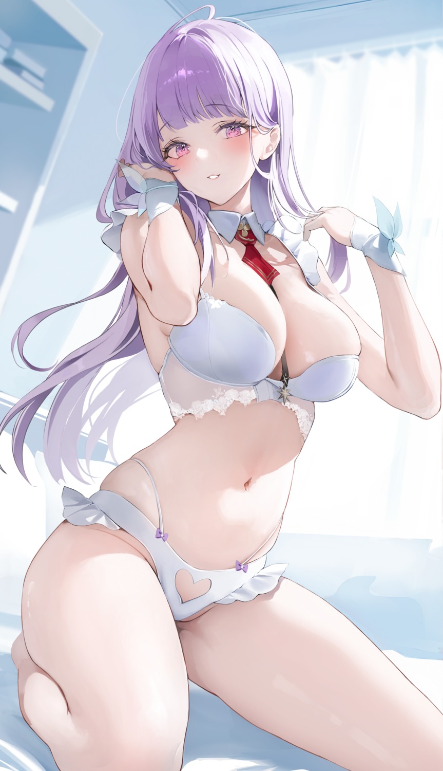 2sham azur_lane bra pantsu plymouth_(azur_lane) see_through thong