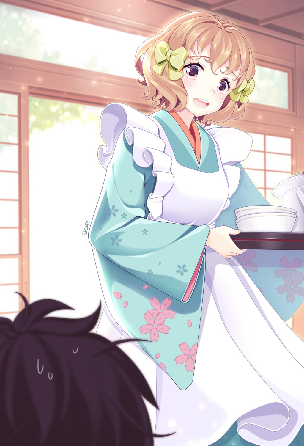 hanasaku_iroha loggi maid matsumae_ohana wa_maid