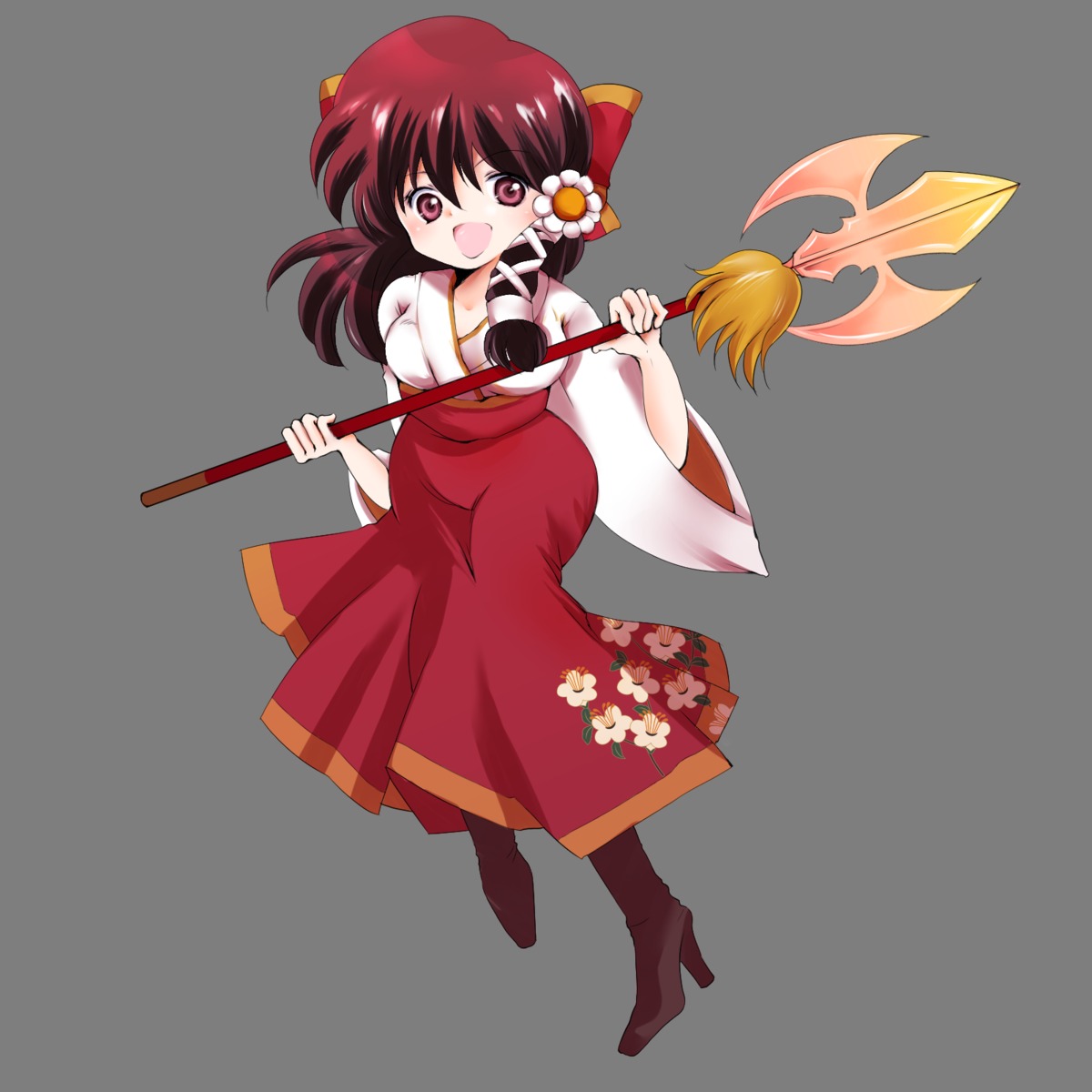 heels japanese_clothes sengoku_hazaado transparent_png weapon