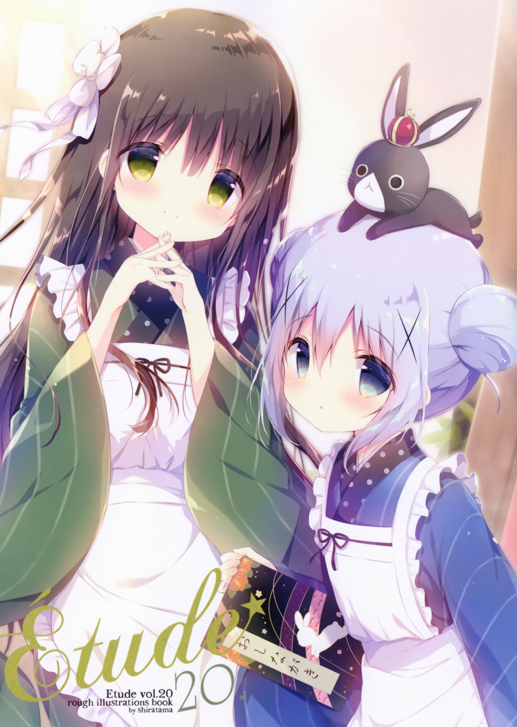 anko_(gochuumon_wa_usagi_desuka?) gochuumon_wa_usagi_desu_ka? kafuu_chino maid shiratama shiratamaco ujimatsu_chiya wa_maid