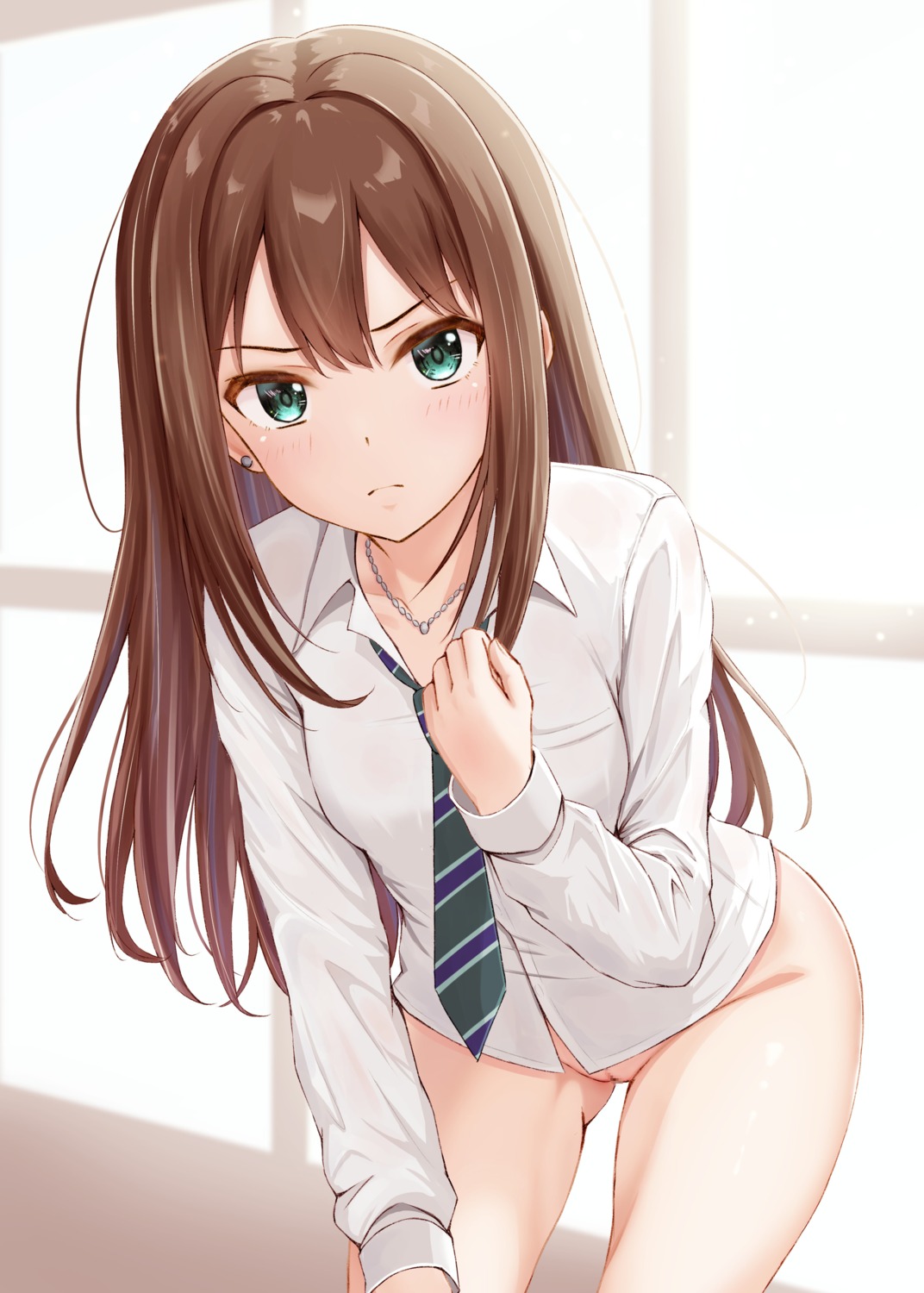 bottomless ca_paria censored pussy seifuku shibuya_rin the_idolm@ster the_idolm@ster_cinderella_girls