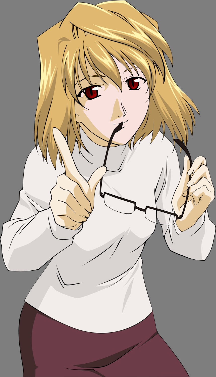 arcueid_brunestud megane transparent_png tsukihime vector_trace