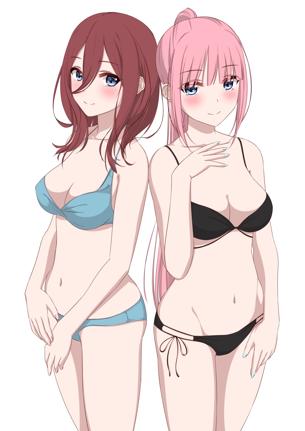 5-toubun_no_hanayome bikini nakano_miku nakano_nino swimsuits tagme