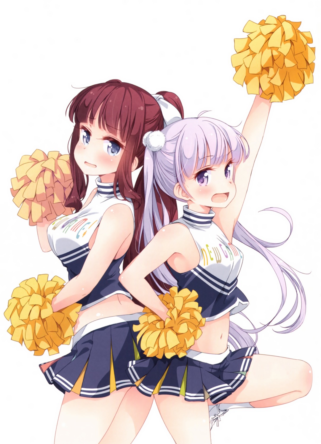 cheerleader new_game! suzukaze_aoba takimoto_hifumi tokunou_shoutarou