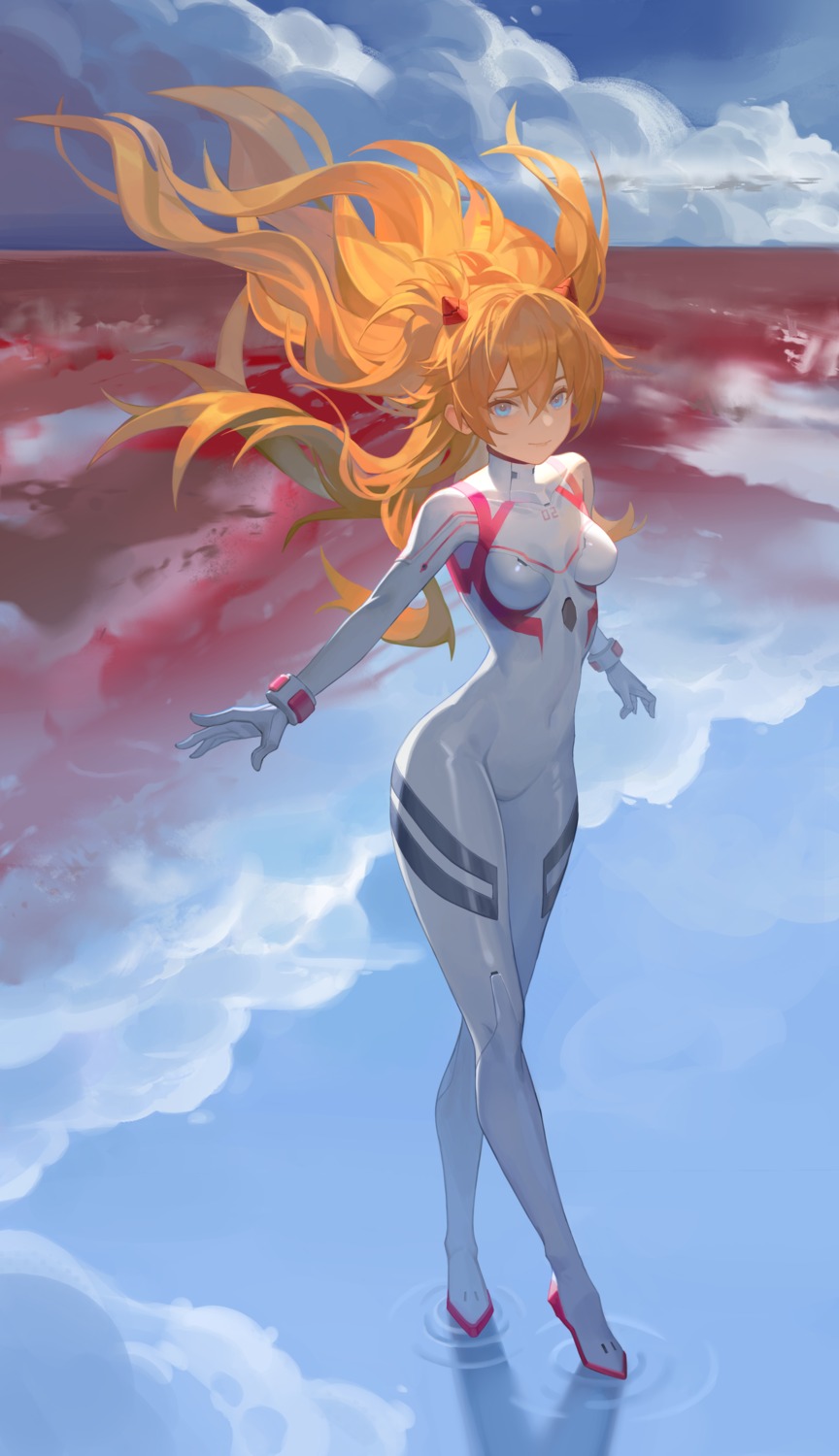 bodysuit neon_genesis_evangelion rin617 souryuu_asuka_langley