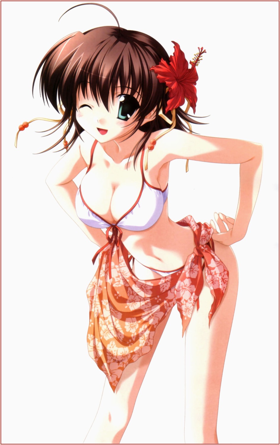 bikini cleavage ef_~a_fairytale_of_the_two~ miyamura_miyako nanao_naru swimsuits
