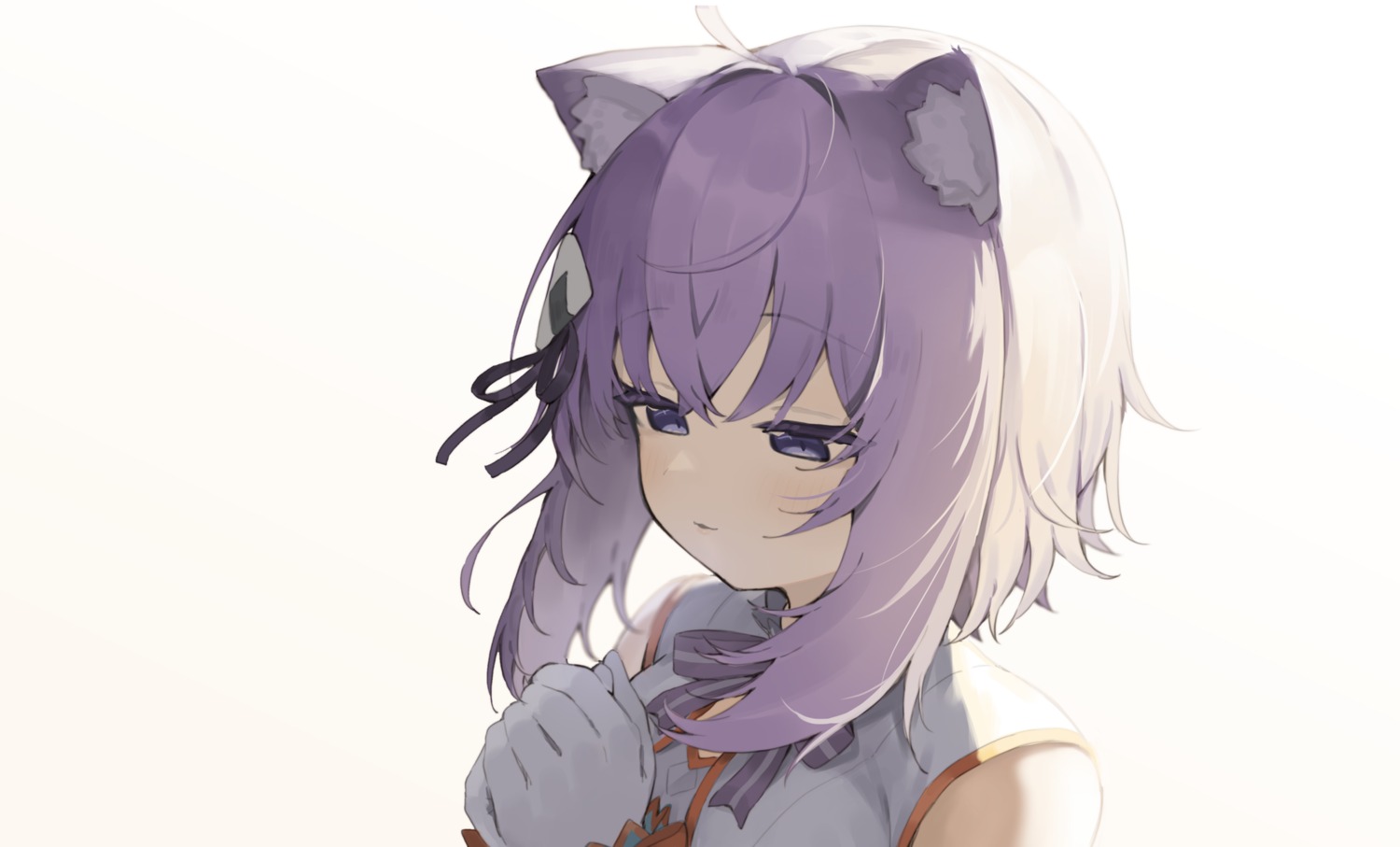 animal_ears hololive hololive_gamers nekomata_okayu nekomimi seramikku